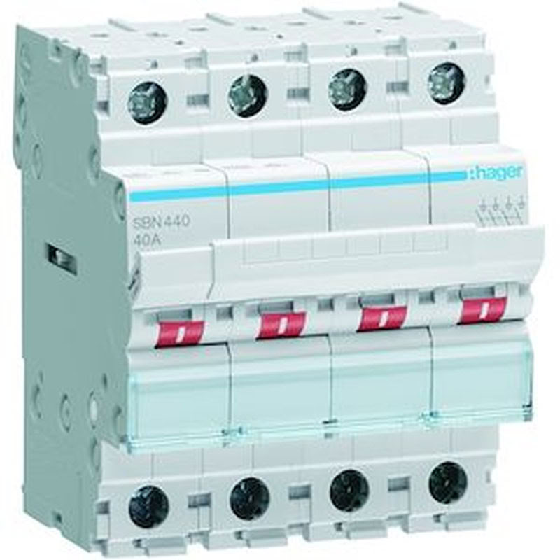 Interrupteur Sectionneur 40A 4P 4 Modules Sbn440