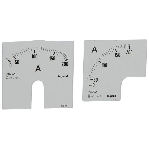 Cadran Amperemetre 0-200A legrand 014615