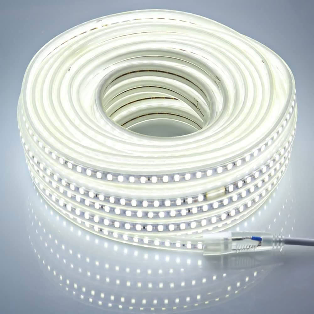[RUB-230-VP4PRO] Ruban LED 230V 5W / 4000K 60L/m IP65 + Alim.