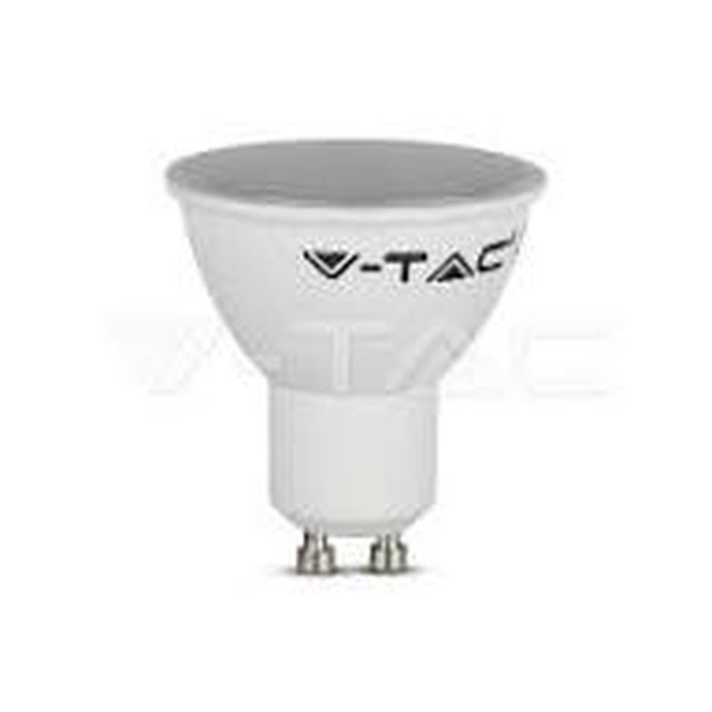 [VT-1695] LED GU10 SMD 8W, lentille en plastique blanc, angle de diffusion 38°