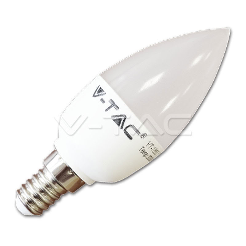 LED CANDLE BULB Flamme Opaque E14 6W 4000K 470 Lms