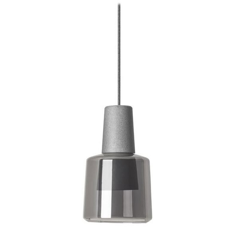 Suspension Khoi 1 X Led 19 5 Béton Gris 00-5980-Cs-12