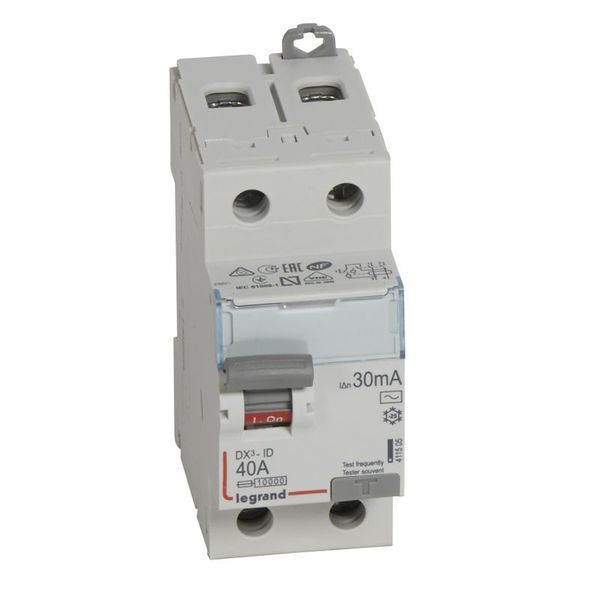 Inter Diff Dx³-Id Arrivée Haut/Départ Bas Vis 2P 230V~ 40A T legrand 411505