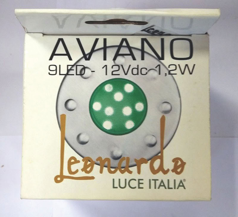 [LEO-27077] Aviano 12V Led Vert 1.2W Alu
