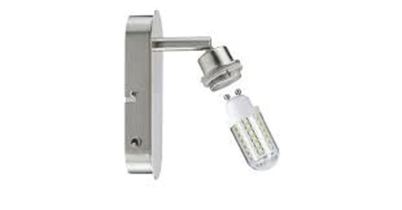 Spot Led Decosystems 1X3W Gz10 230V Acier Brossé Métal