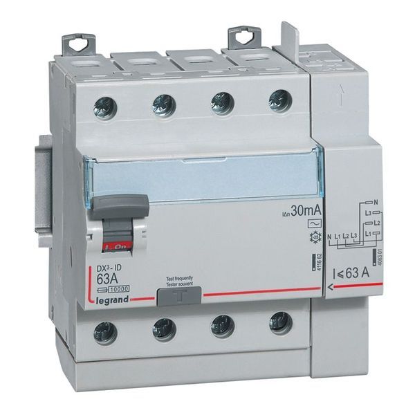 Inter Diff Dx³-Id Vis/Auto Départ Haut 4P 400V~ 40A Typeac legrand 411652
