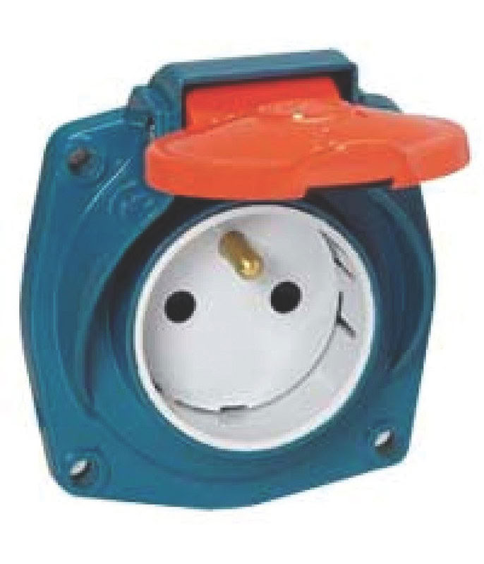 M&L Soc/Tab 10/16A 2P+T Metal