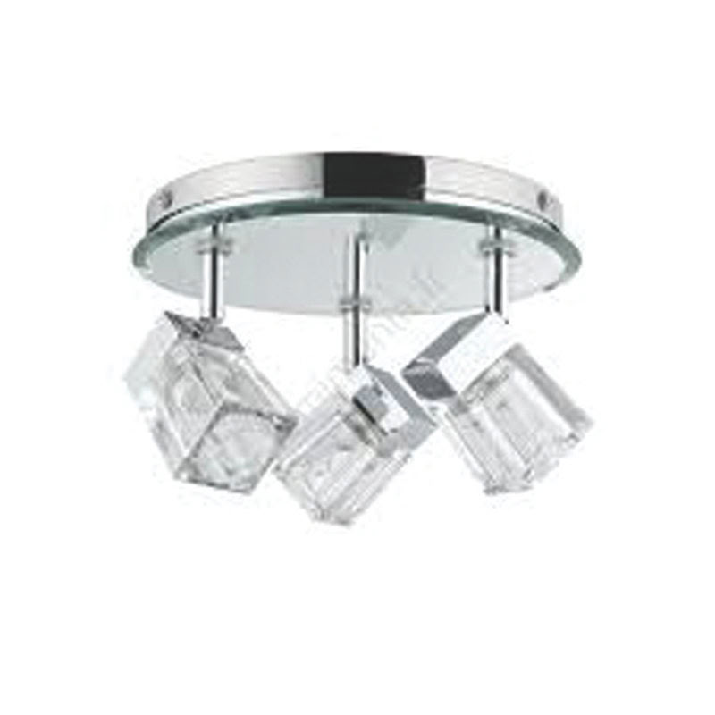 [PAU-70842] Plafonnier Trabani Ip44 3 Flammes Chrome S/Ampoule 20 W G9