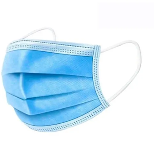 Masque bleu 3 plis à usage unique sachét de 20 type IIR 3 PLIS