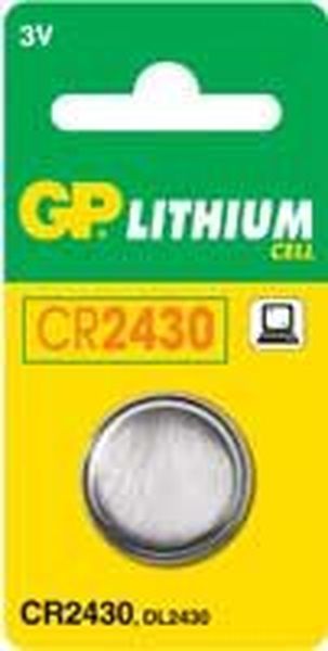 Pile bouton au lithium CR2430 3V Blister de 1  - CR2430