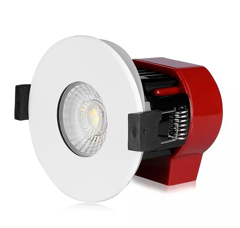 VT-881 Spot 8w LED CCT 3/4/6k dimmable 720lm IP65 blc/inox/chromé