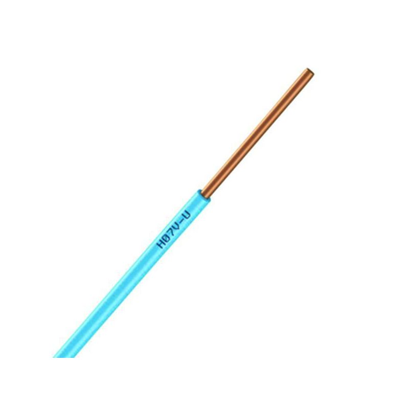 Fil Électrique H07 VU 2.5 Rigide Bleu - Couronne De 100M