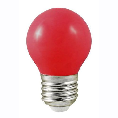 LED sphérique E27 1W ROUGE 230V - L02452