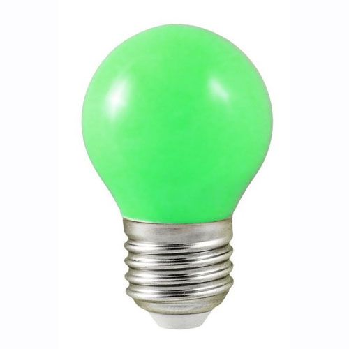 LED sphérique E27 1W VERT 230V - L02454