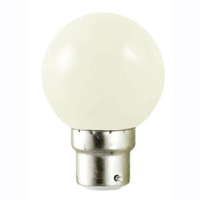 LED sphérique B22 1W BLANC 230V - L02460