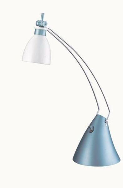 Lampe de bureau bleu clair articule G6,35 35W INTIMUS