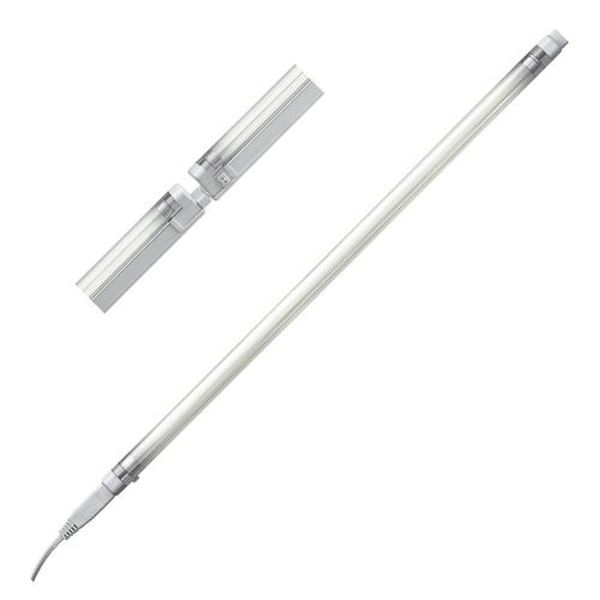 Reglette Linea T4 12W+Interrupteur+Tube 400mm 230V fluorescente