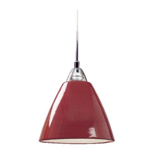 Suspension E27 60W Metal Laqué rouge 230V IP20 CL2