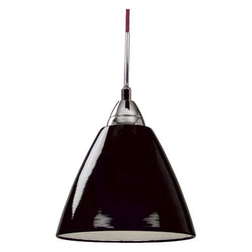 Suspension E27 75W Metal Laqué noir 230V IP20 CL2