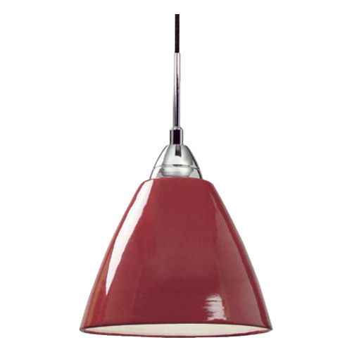 Suspension E27 75W Metal Laqué rouge 230V IP20 CL2