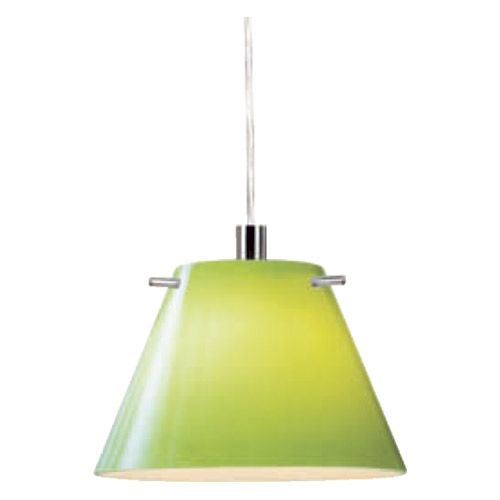 Suspension G9 40W chromé verre vert 230V IP20 CL2