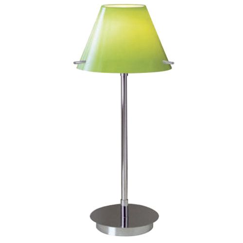 lampe à Poser 40W G9 chromé verre vert 230V IP20 CL2