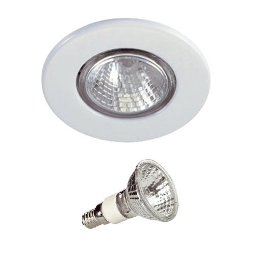 Encastré Halogene fixe blanc E14 230V 50W