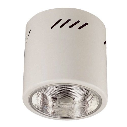 Spot saillie blanc fixe E27 maxi 100w 230v (ampoules non inclus)