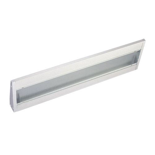 Applique G5 T5 21W aluminium verre argent 230V