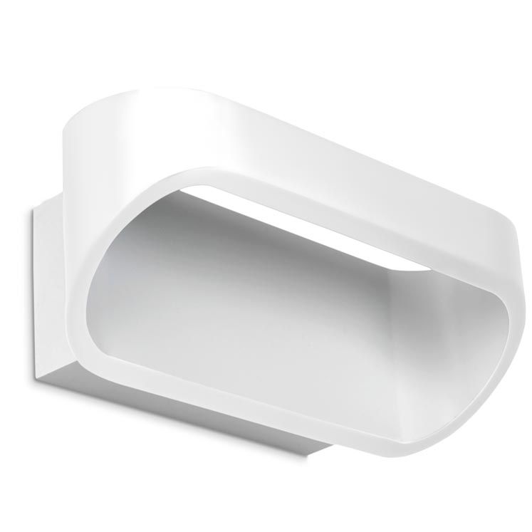 Applique oval 1 x LED 4 8 blanc mat 05-0070-14-14