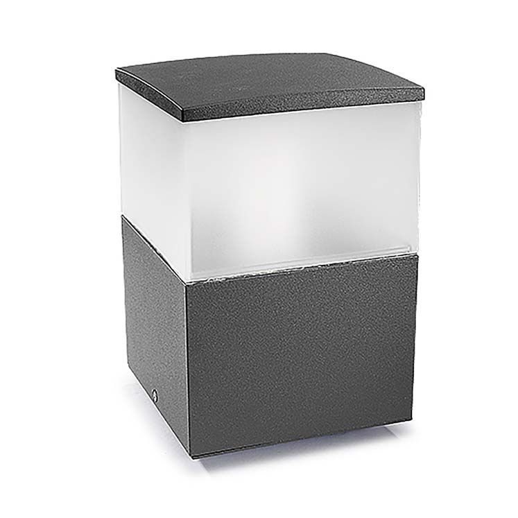 Balise cubik e27 1 x e27 60w gris urbain 10-9386-Z5-M3