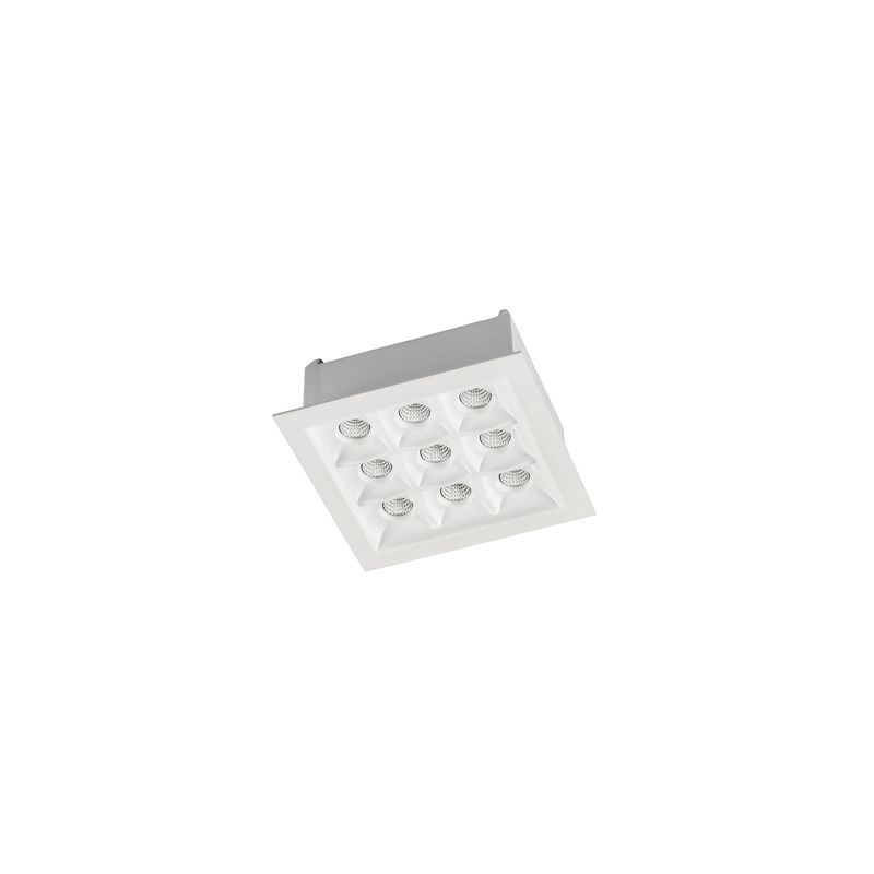 Encastré de plafond bento 9 x LED 18 3 blanc 90-6697-14-14