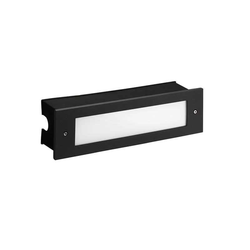 Encastré de mur micenas pro 54 x LED 8 7 noir 05-E051-60-CL