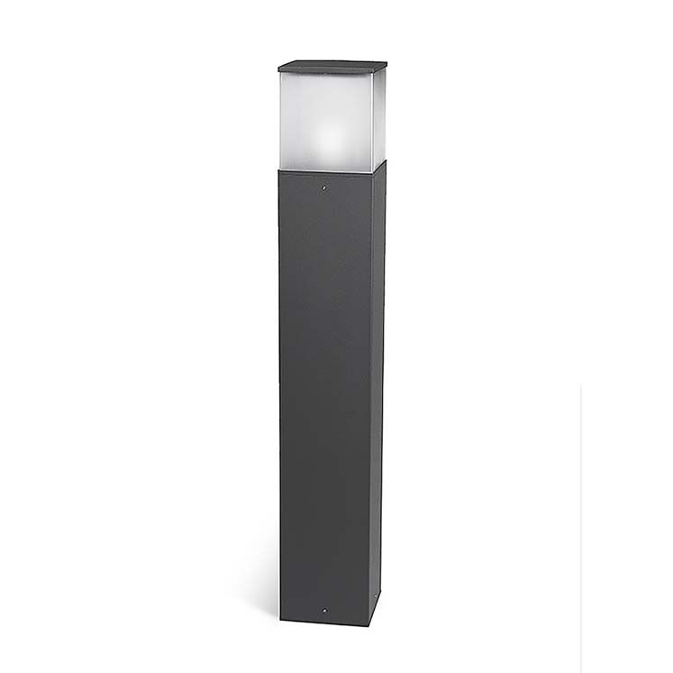 Balise cubik e27 1 x e27 60w gris urbain 55-9549-Z5-M3