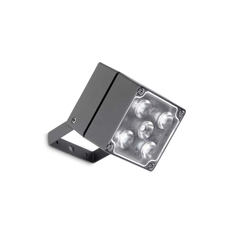 Projecteur cube 5 x LED 15 gris urbain 05-9787-Z5-CM