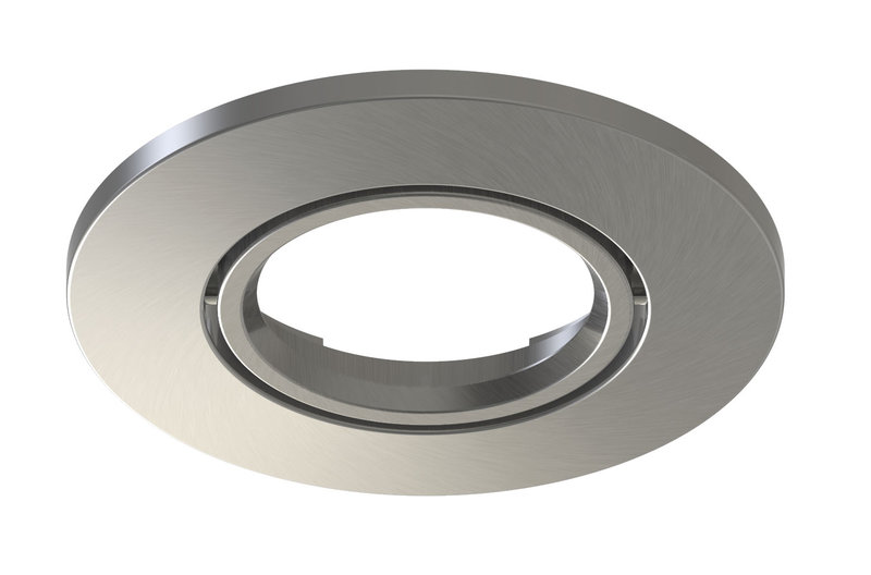 ARIC 11062 - Collerette Clipsable Pour Encastré Edos, Couleur : Nickel