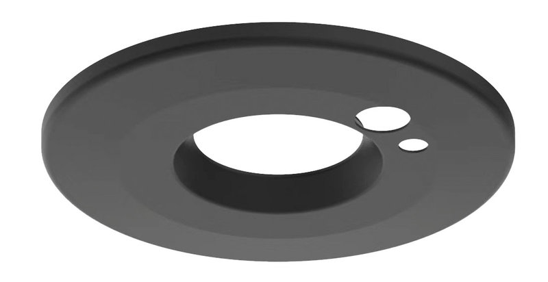 [ARIC-11016] ARIC 11016 - Collerette Pour Encastré Ef6 Sensor - Couleur Noir - Fixation Aimantée