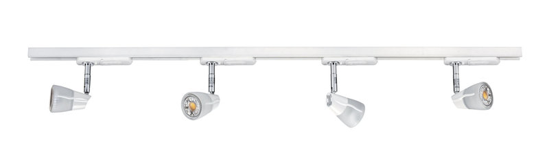 [ARIC-1197] ARIC 1197 - Diam - Rail 1 All. 029 + 4 Spots Gu10, Blanc, A/Lpes Led 4,2W 3000K 500Lm Incl