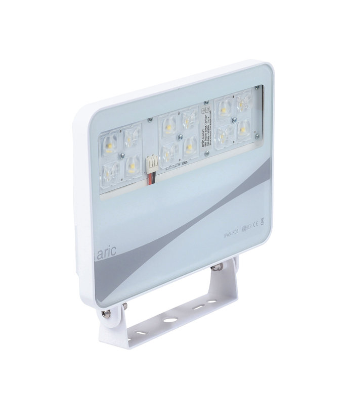 ARIC 50303 - Sunset E- Proj. Ext. Ip65 Ik08, Blanc,Angle 50°X140°,Led Intég. 50W 4000K 4000Lm