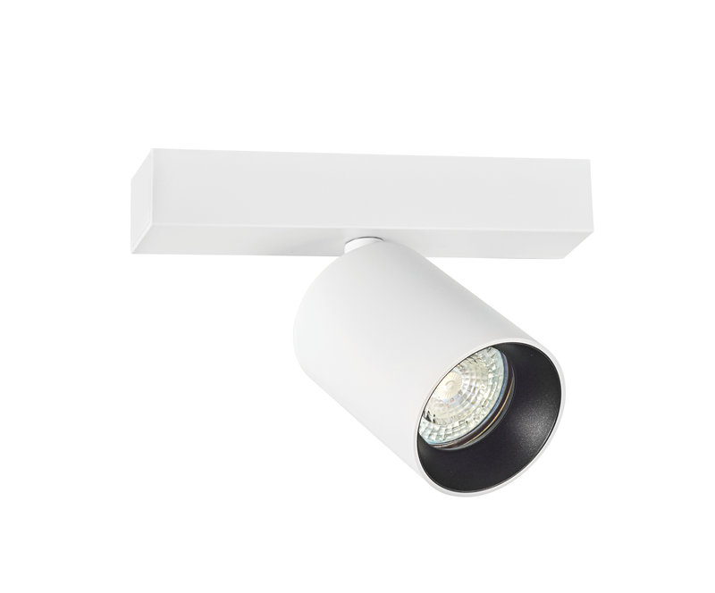 [ARIC-50676] ARIC 50676 - Nolan B1 - Spot S/Patère, Blanc, A/Ampoule Led 6,6W 3000K 680Lm Incl.