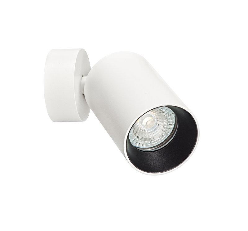 ARIC 50673 - Nolan 01 - Spot S/Patère, Blanc, A/Ampoule Led 6,6W 4000K 680Lm Incl.