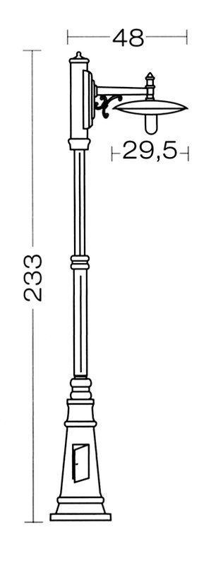 [ARIC-4082] ARIC 4082 - Toscane - Lant.+Mat Ip43 Ik02, Cuivré, E27 57W Max., Ampoule Non Incl., Haut.2,33M