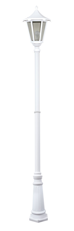 [ARIC-3066] ARIC 3066 - Monaco - Lant.+Mat Ip43 Ik02, Blanc, E27 100W Max., Lpe Non Incl., Haut.2,49M