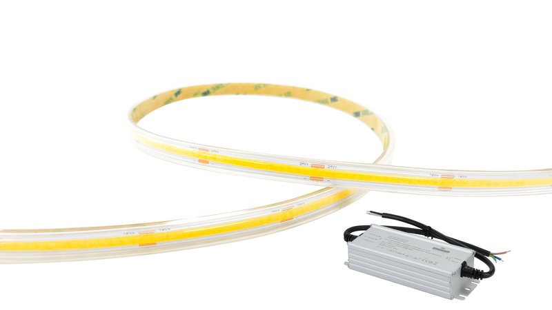 ARIC 55493 - Flexicob 8 Ruban 24V Led Cob 4000K 51W 4300Lm 50000H 120° Ip65 Irc<90 Driver