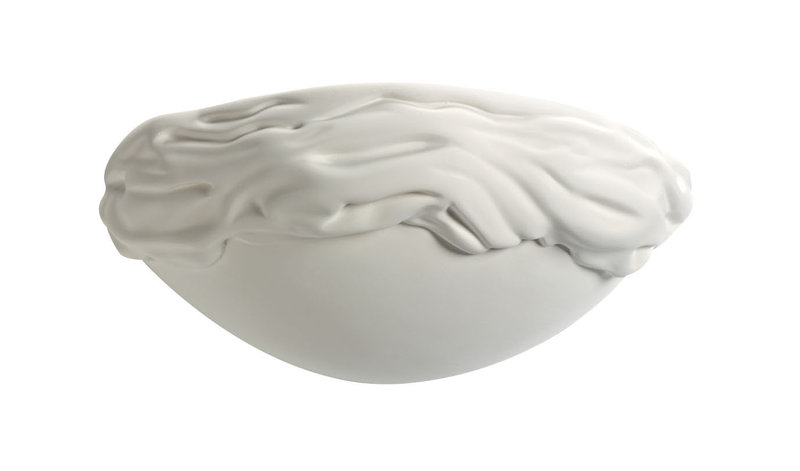 ARIC 3018 - Domino - Applique Mur Plâtre E27 77W Max.,Demi-Lune, Lpe Non Incl.