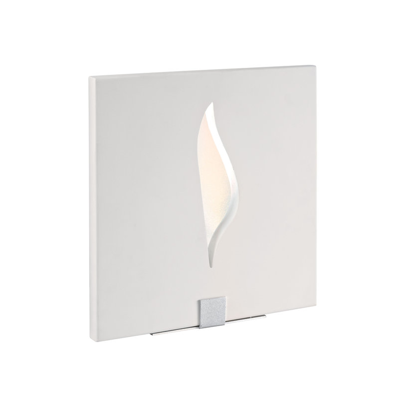 ARIC 3025 - Flamme - Applique Mur Plâtre, Carré, Blanc, Led Intég. 3X1,2W 3000K 220Lm