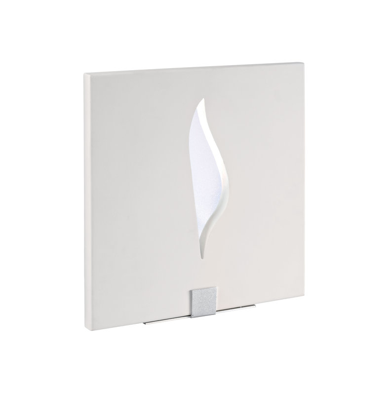 ARIC 3023 - Flamme - Applique Mur Plâtre, Carré, Blanc, Led Intég. 3X1,2W 6300K 220Lm