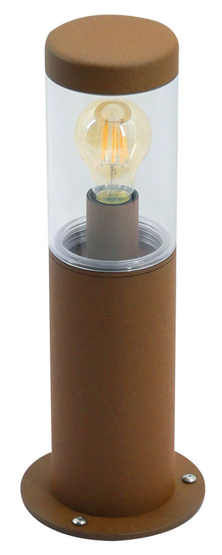 ARIC 51894 - Saxo - Borne 40Cm Ext. Ip66 Ik08, Corten, Douille E27 15W Max (Led)