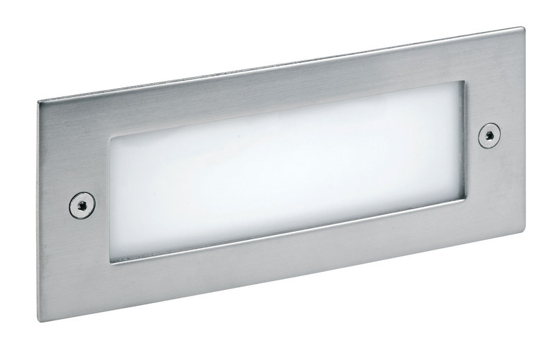 ARIC 51781 - Dino - Encastré Mur Extérieur Ip65 Ik07 Led 4000K Pour Balisage, Face Inox 304