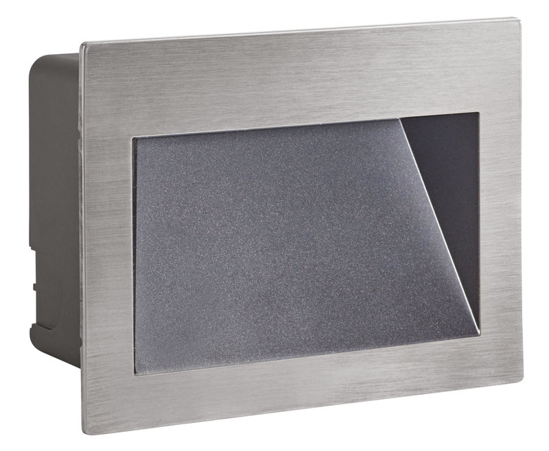 ARIC 51344 - Inari - Encastré Mur Ip65 Ik07 Led Cct Intég. 10,5W 3000/4000K 700Lm, Face Inox